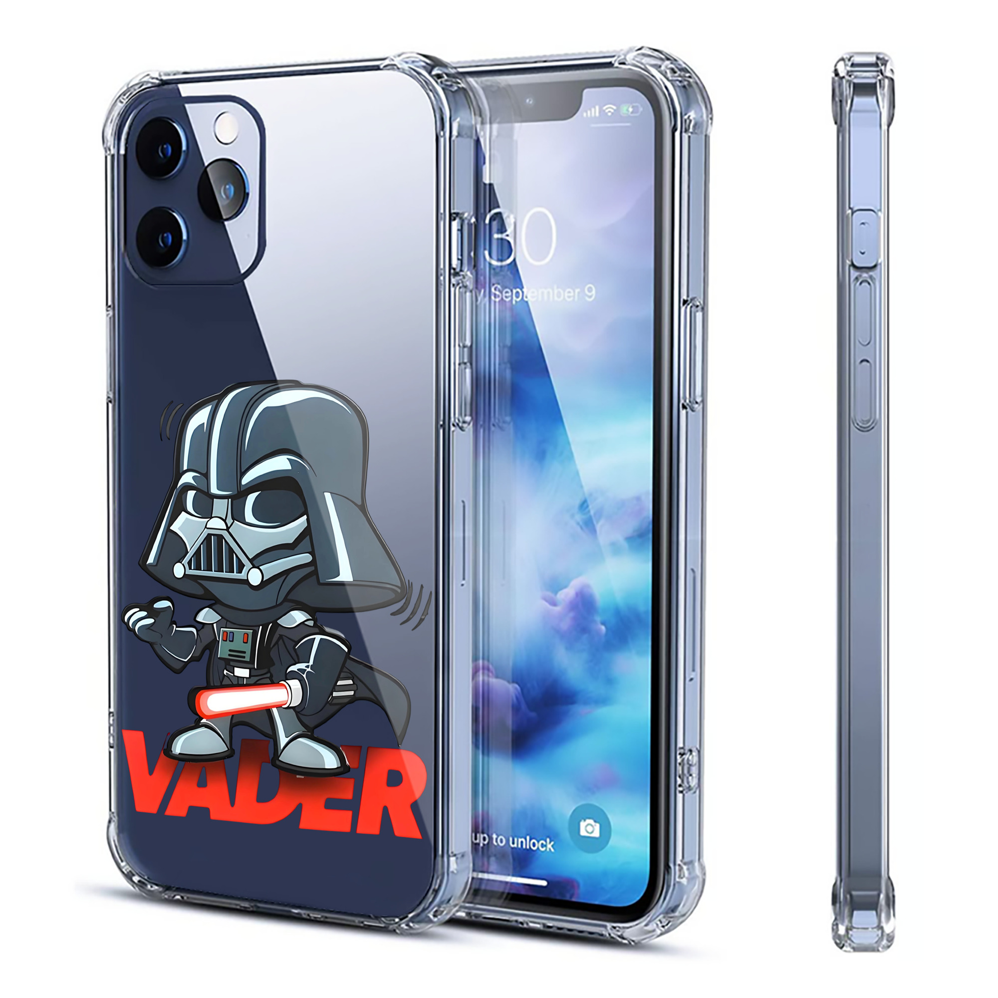 （画像用） スター・ウォーズ Star Wars 【iPhone 12シリーズ対応】透明スマホケース（クリアソフトケース）